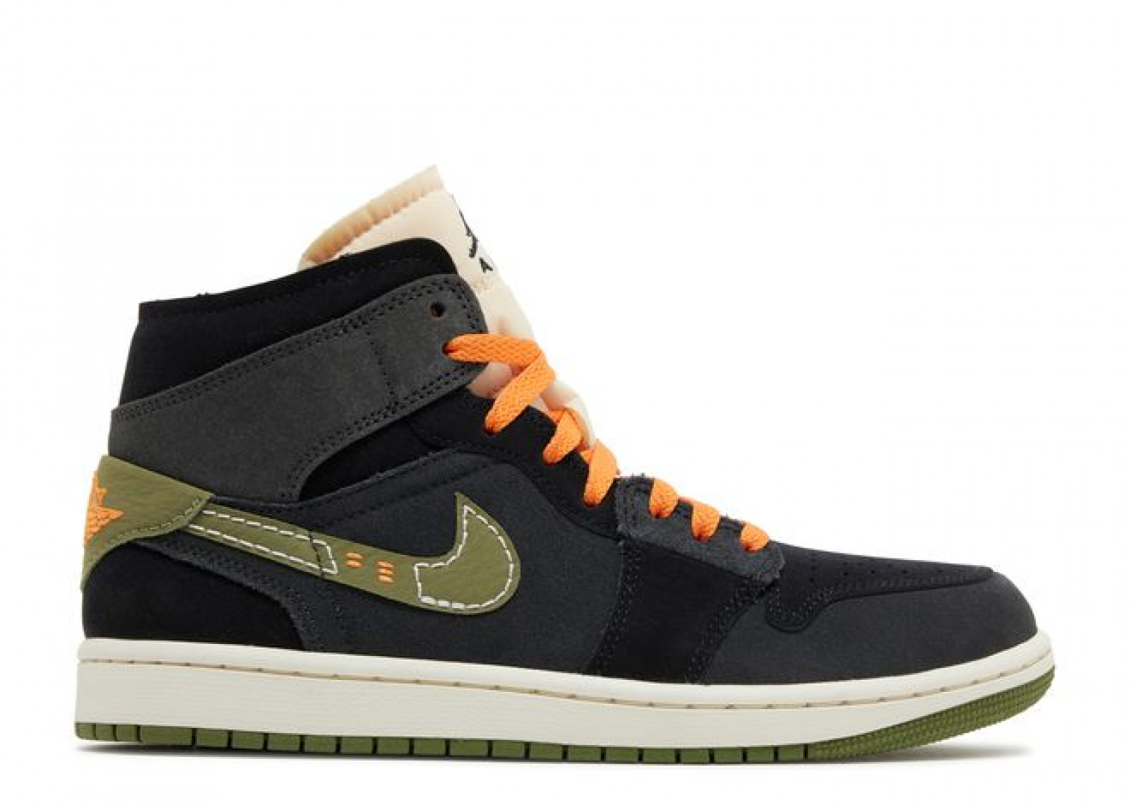 AIR JORDAN 1 MID SE CRAFT ANTHRACITE LIGHT OLIVE image 1