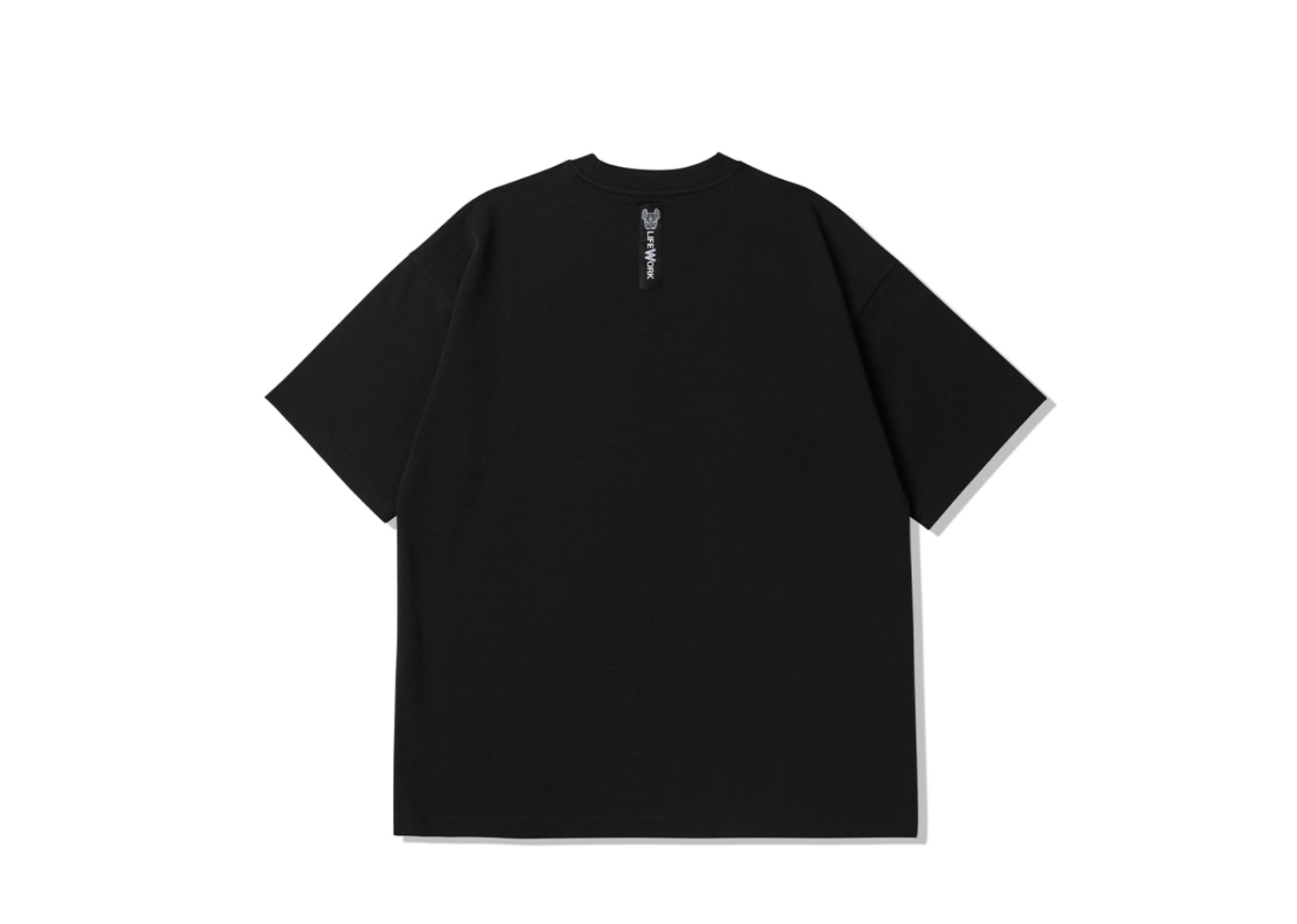 LIFEWORK KOREA MONOGRAM LW LADOK BLACK TEE image 2