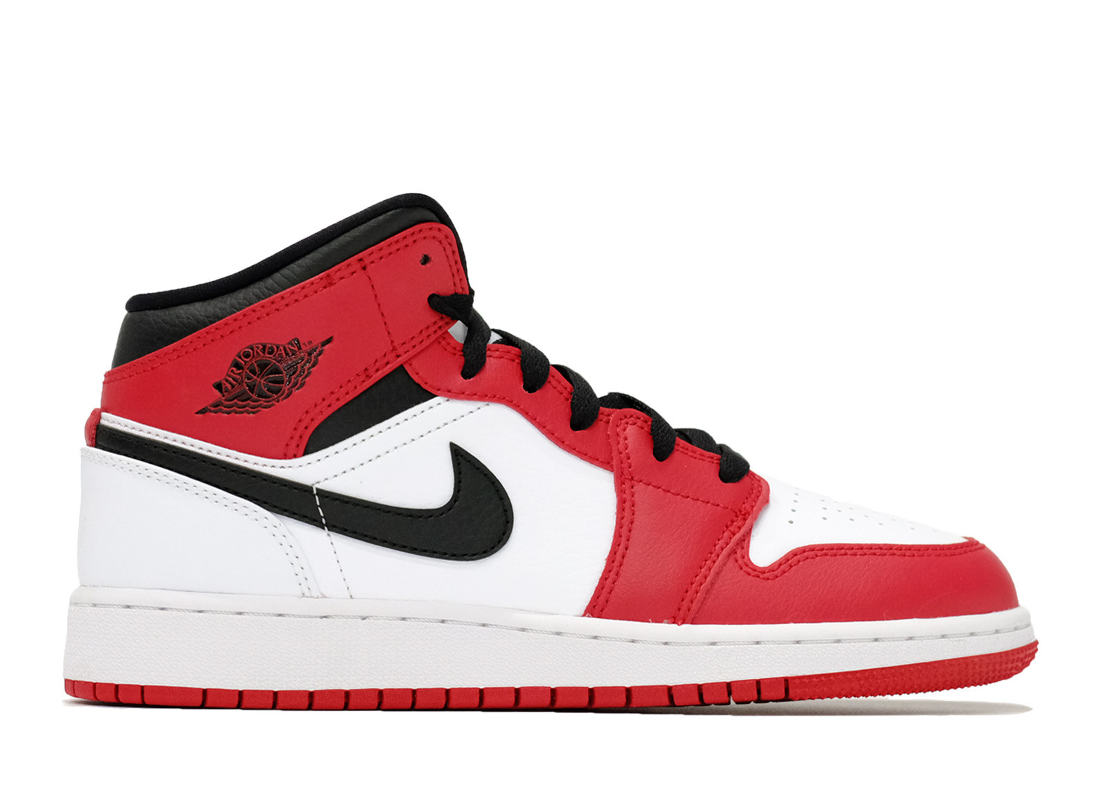 AIR JORDAN 1 MID Chicago White (GS) image 1