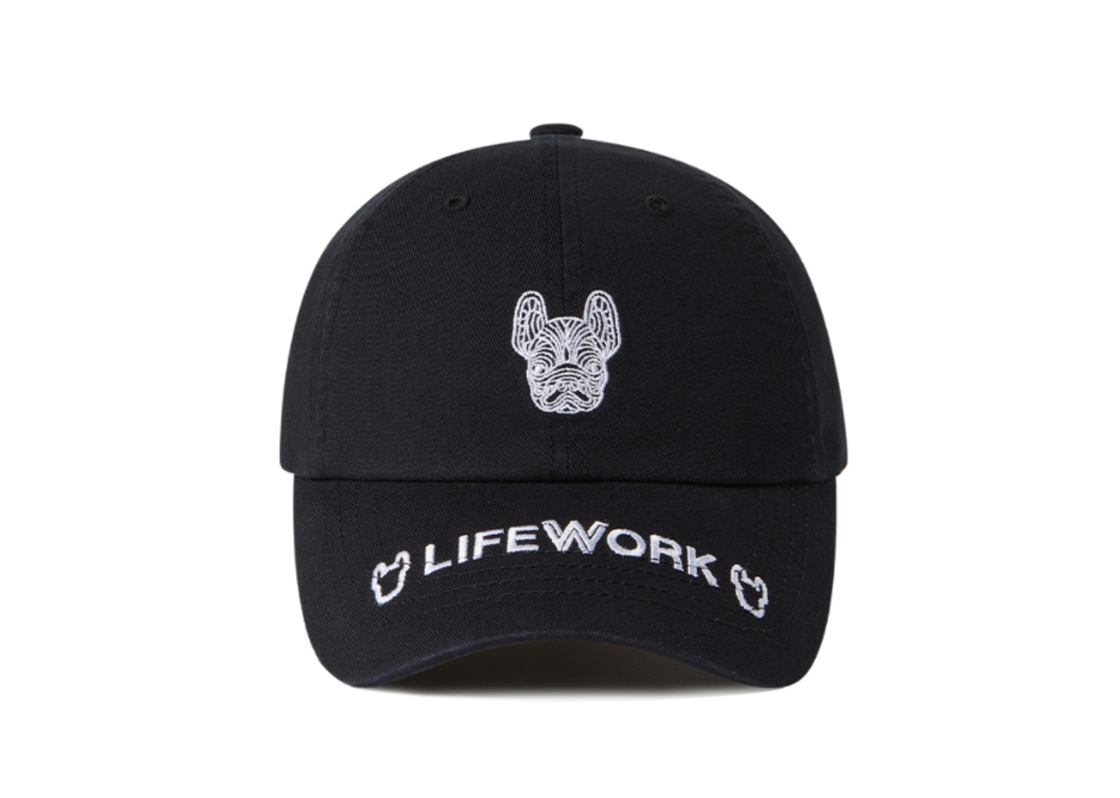 Lifework Korea Logo lettring baseball cap Black image 1