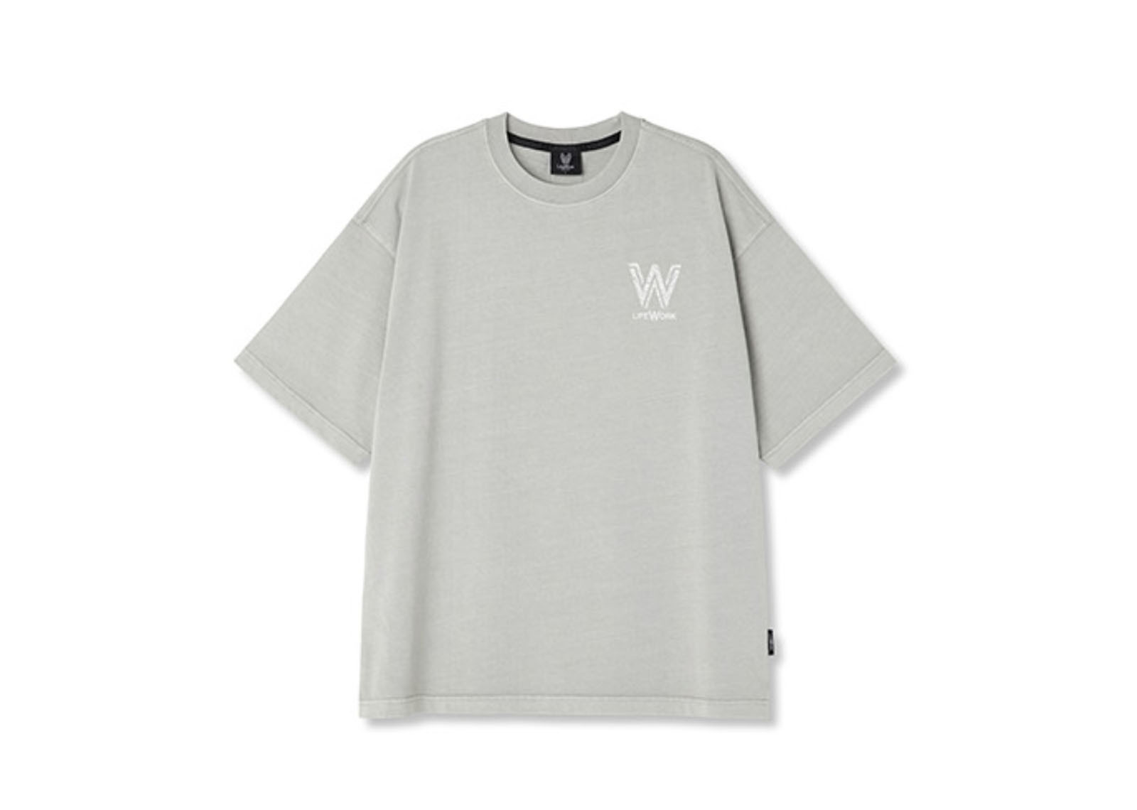 LIFEWORK KOREA FADE W HALF SHORT SLEEVE LIGHT GREY image 1