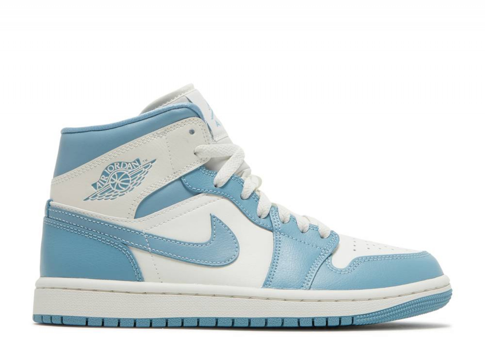 baby blue and white jordans 1
