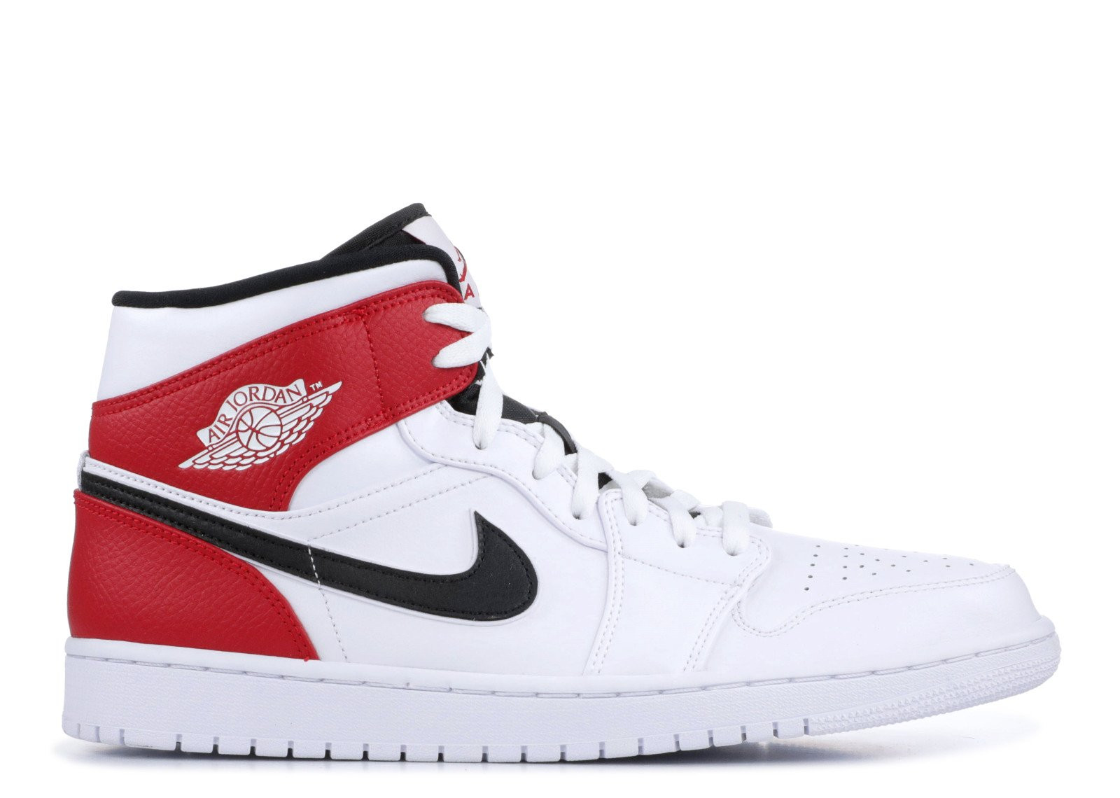 AIR JORDAN 1 MID WHITE RED (GS) image 1