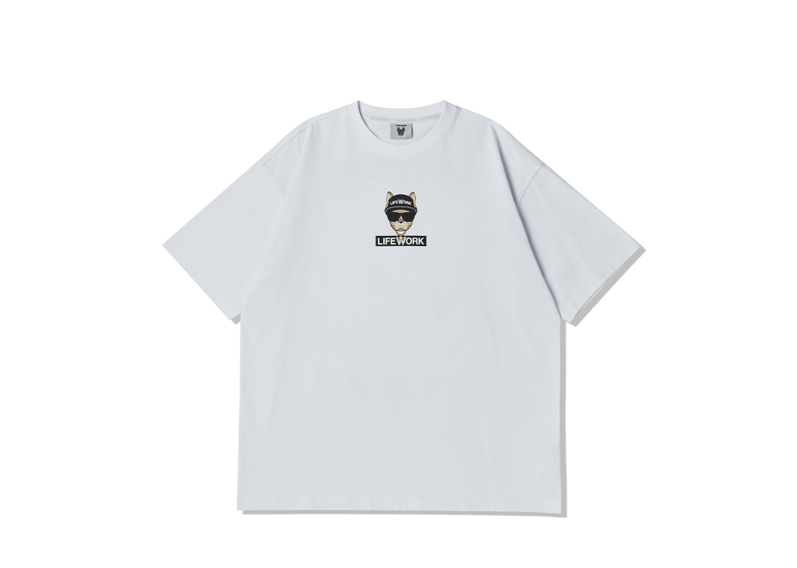 LIFEWORK KOREA CHECKERBOARD HIPDOK WHITE TEE image 2