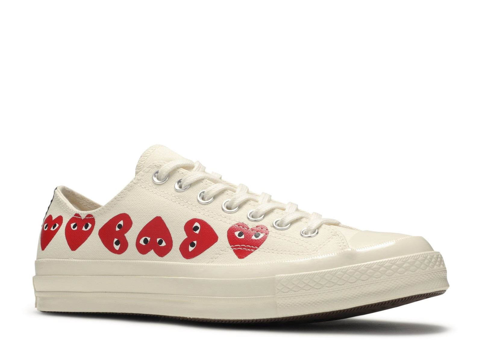 CONVERSE CHUCK 70 LOW X COMME DES GARCONS MULTI HEART WHITE | Level Up