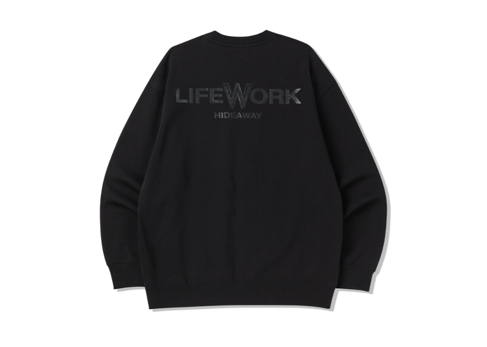 LIFEWORK KOREA RADOG FLOPI SWEATSHIRT BLACK RED image 2