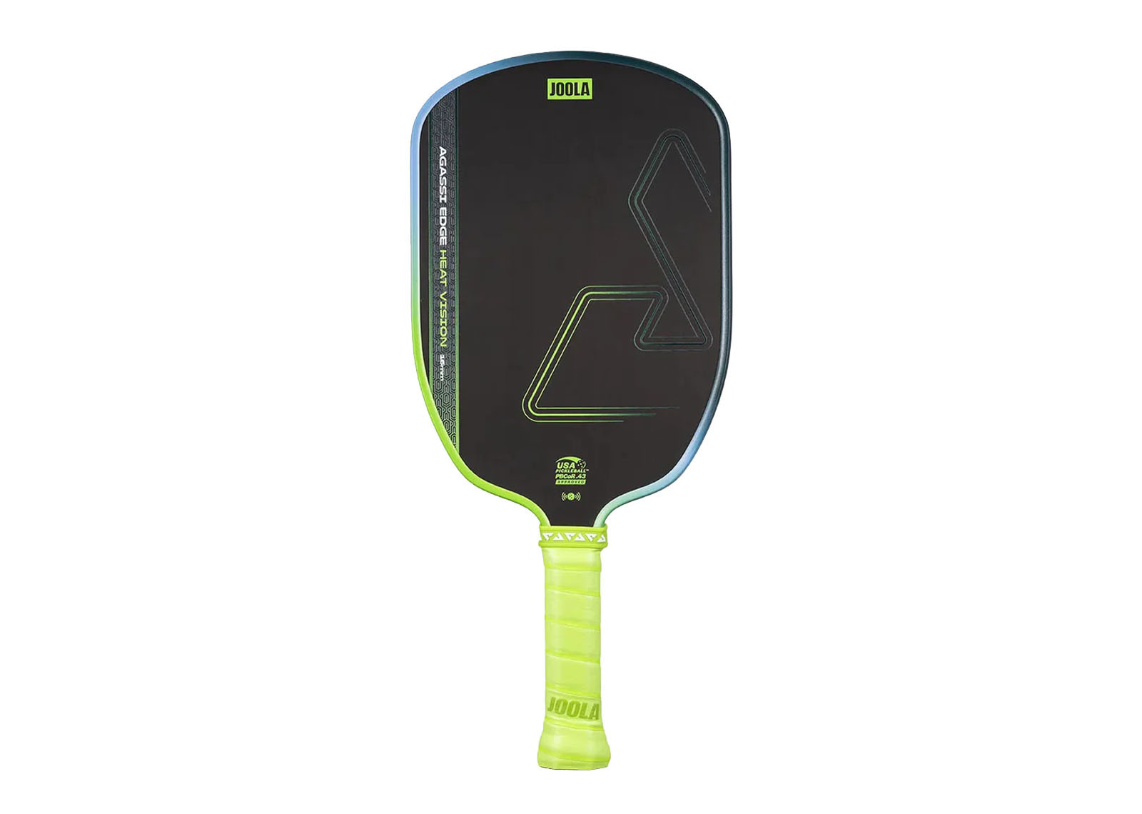 JOOLA AGASSI EDGE HEAT VISION PICKLEBALL PADDLE 16MM SURGE GREEN image 1