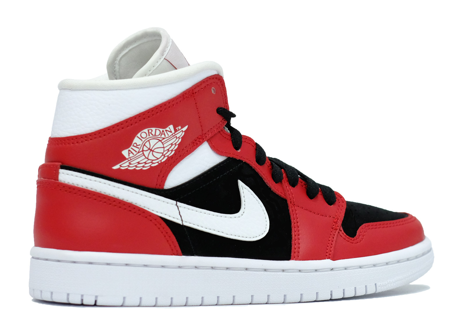 AIR JORDAN 1 MID GYM RED BLACK (W) | Level Up