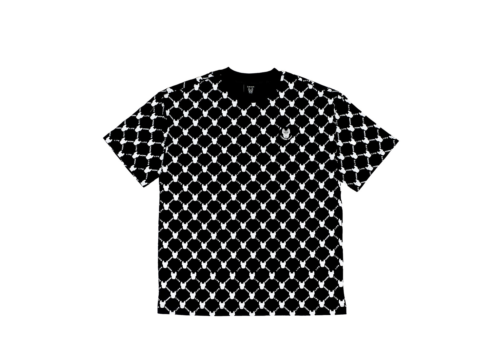 LIFEWORK KOREA LW LOGO HED PATTERN BLACK image 1