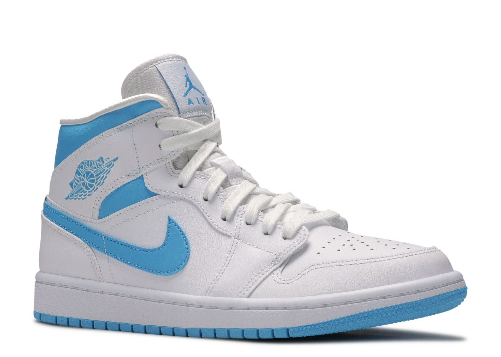 AIR JORDAN 1 MID WHITE UNC (W) image 2