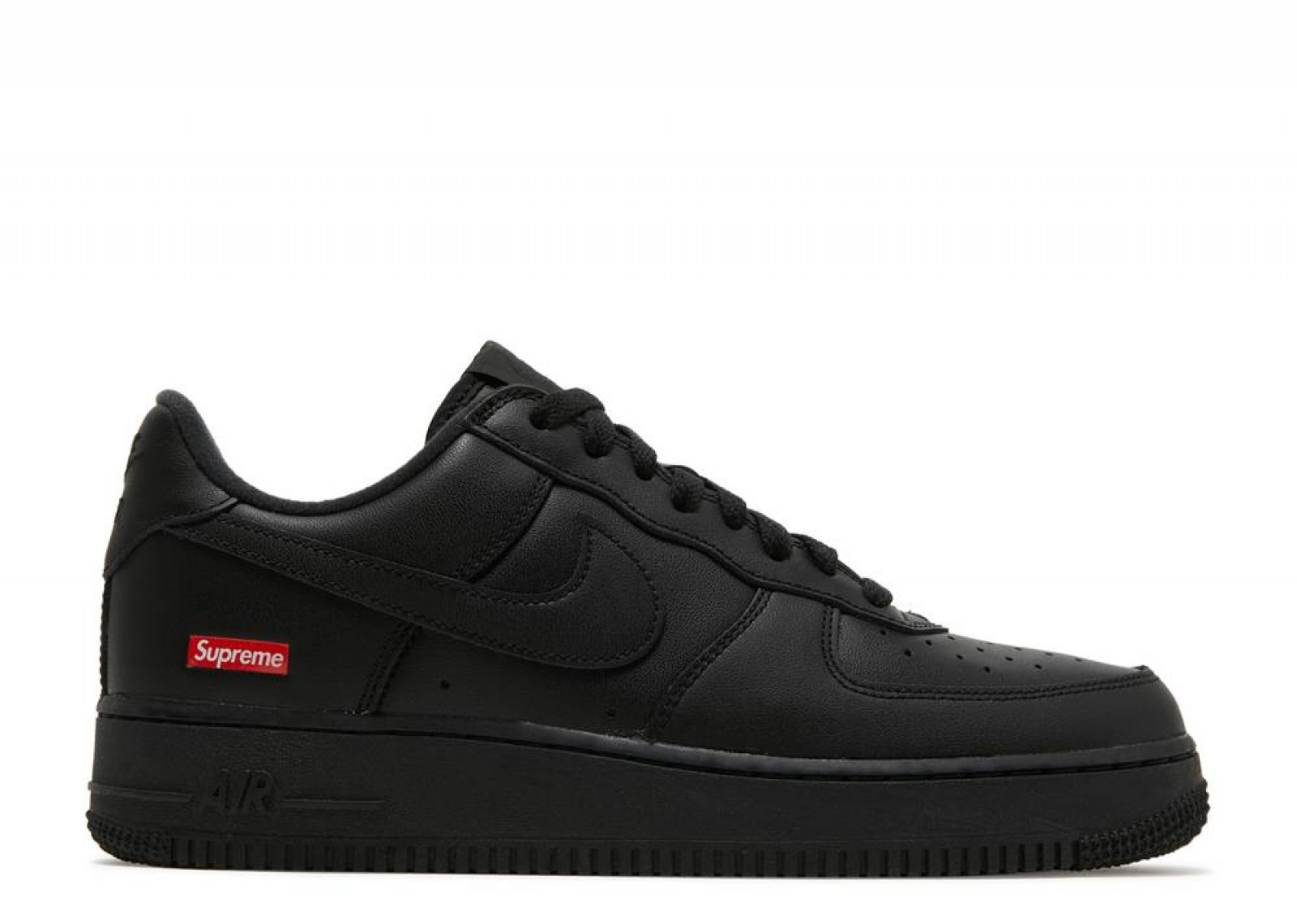 SUPREME X AIR FORCE 1 LOW BOX LOGO - BLACK image 1