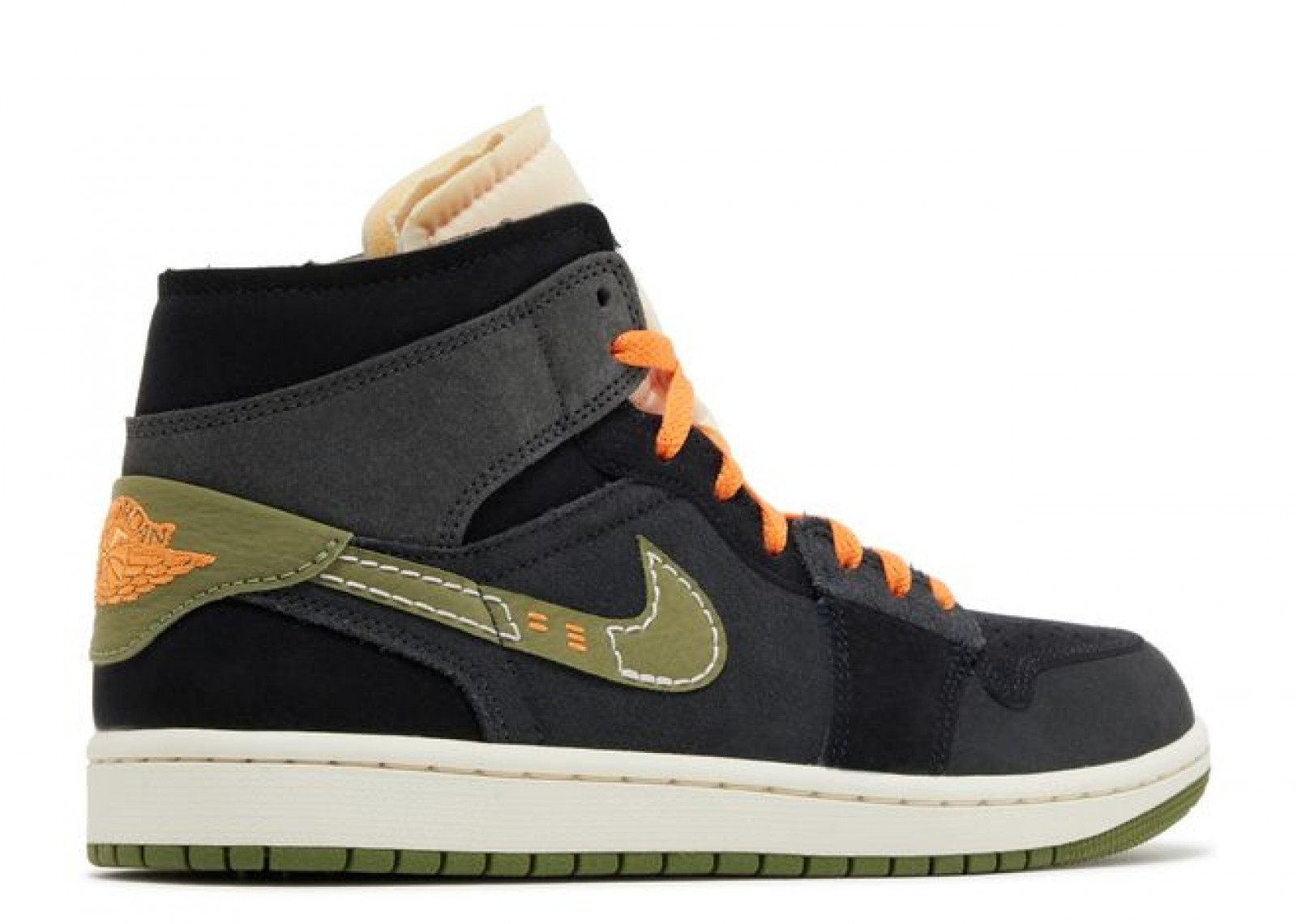 AIR JORDAN 1 MID SE CRAFT ANTHRACITE LIGHT OLIVE image 3