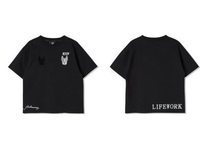 LIFEWORK KOREA DOUBLE LADOK SHORT SLEEVED T-SHIRT